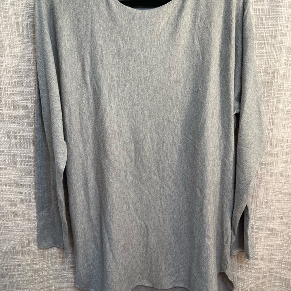 Knit tunic sweater, gray tunic sweater - Picture 2 of 6